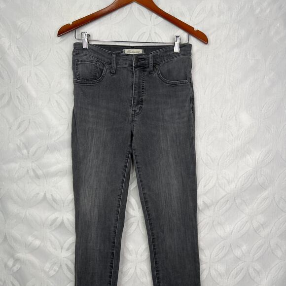 Madewell Women's 9 Inch High-Rise Skinny Ankle Gray Wash Size 27 Jeans - Picture 4 of 8